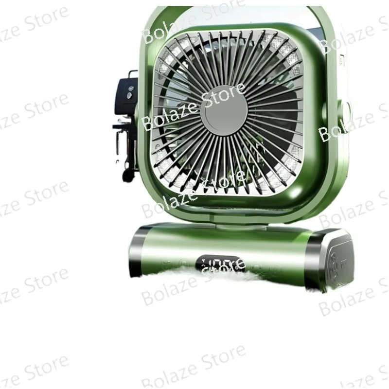 Outdoor Camping Fan, Ultra Long Endurance, Strong Wind Power Cooling Device, Portable and Silent, Emergency Power Supply