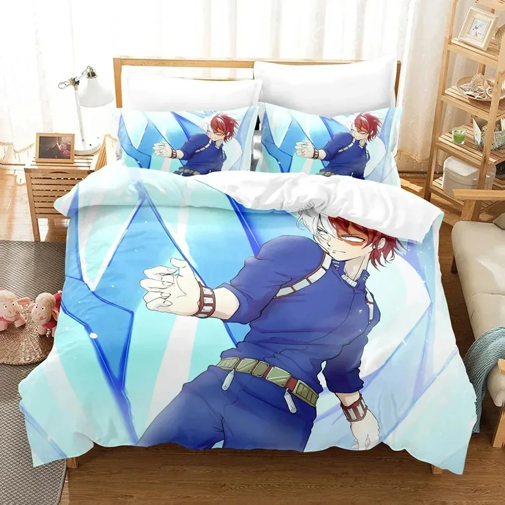 

Anime My Hero Academia 3D Printed Bedding Set Cartoon Duvet Cover Pillowcases Comforter Bedding Set Bedclothes Home Textiles