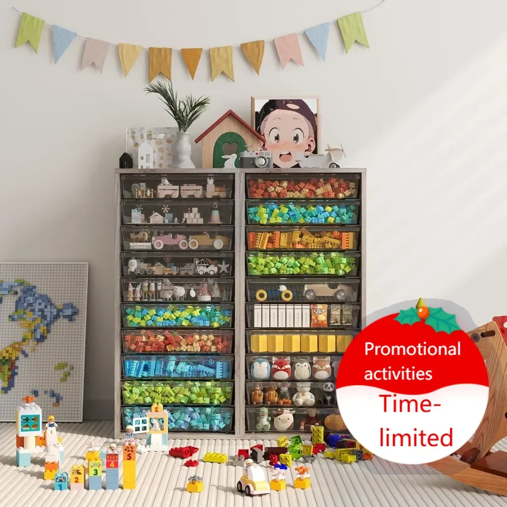 

Горячая распродажа: 10-ящичная передвижная тумба для хранения с прозрачными ящиками, мобильный шкаф для косметики, рукоделия, офиса и игрушек