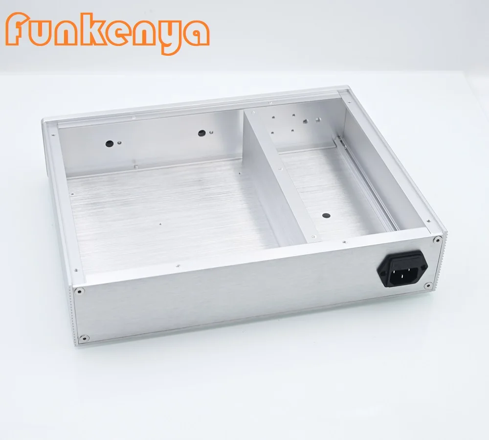 W320 H70 D248 Dual Channel Hifi Audio Shell Anodized Aluminum Power Amplifier Chassis Preamplifier Case Earphone PSU Preamp PSU