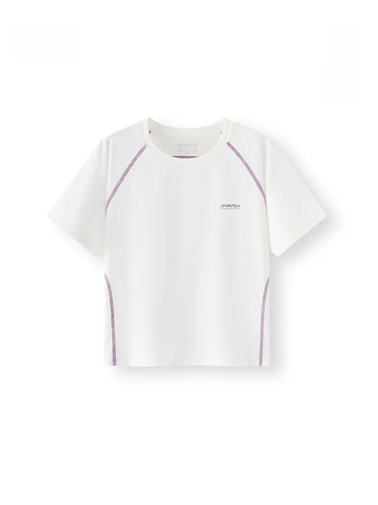 

Женская футболка Semir с коротким рукавом, летняя, быстросохнущая, из хлопка, тонкая, стандартного кроя, для комфортного охлаждения