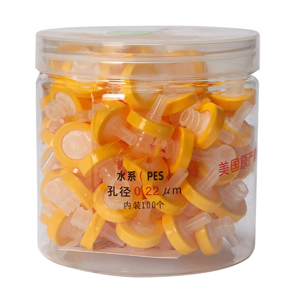 100-個混合セルロース水性シリンジフィルター、13mm、022um、シリンジ駆動フィルター、使い捨てニードルフィルター