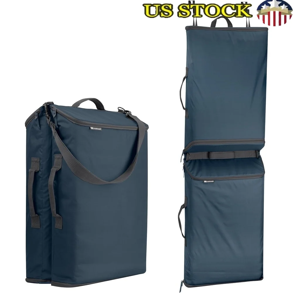 

Over The Door Dual Compartment Laundry Hamper Space Saving Easy Carry Laundry Sorter Collapsible Portable Storage Organizer