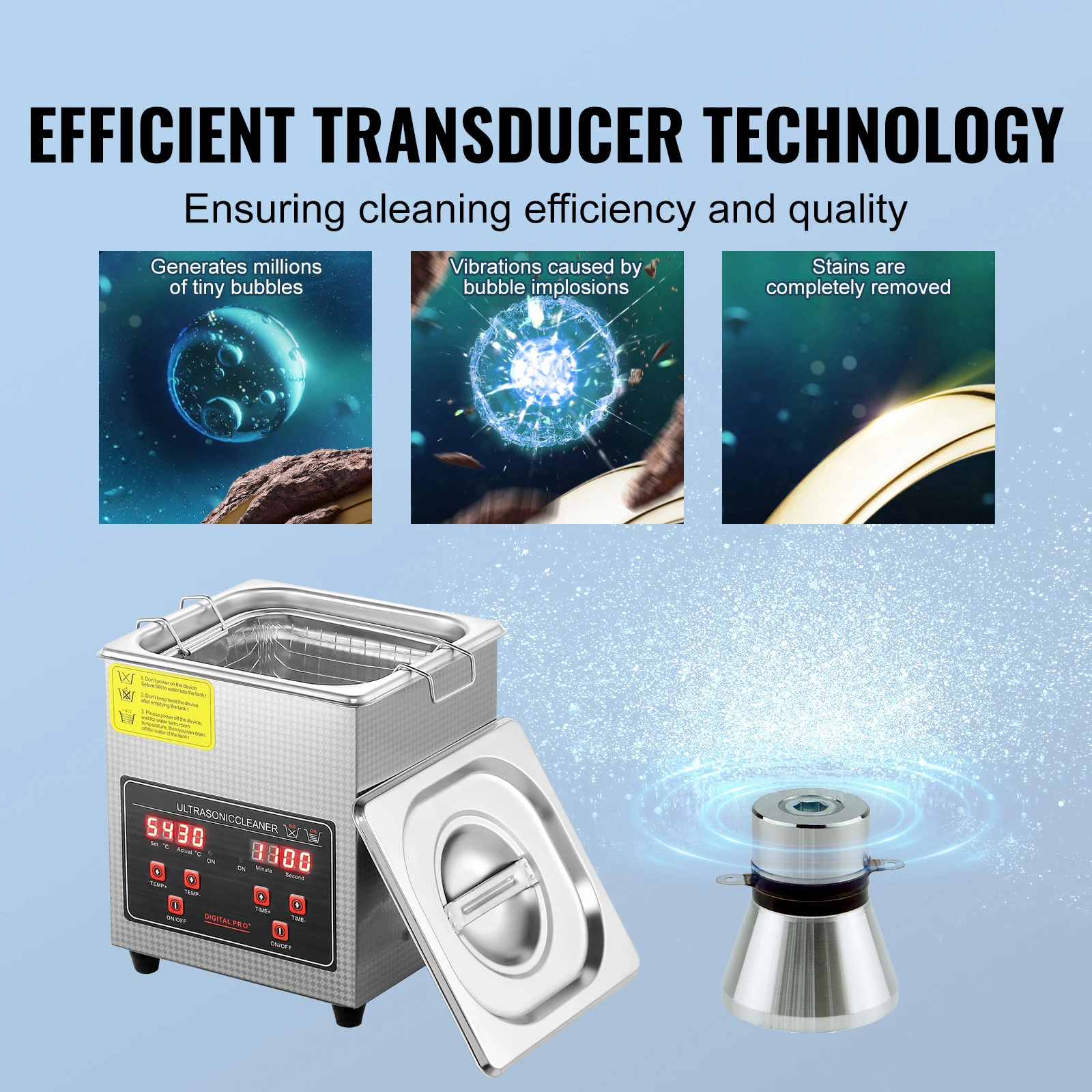 Ultrasonic Cleaner with Digita - Ultrasonic Jewelry Cleaner Digital Timer review and price