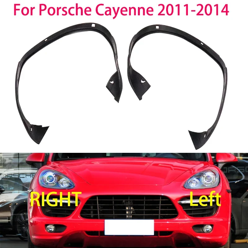 2X For Porsche Cayenne 2011-2014Headlight Rubber Sealing Strip Trim Headlamp Decorative Strip Headlight Waterproof Accessories