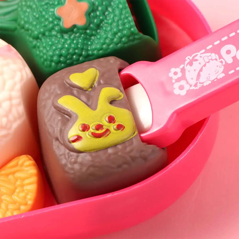 Konijn Vorm Rijstbal Pudding Voeden Set Fantasiespel Vroeg Onderwijs Lunchbox Pudding Simulatie Model Rollenspel Speelhuis