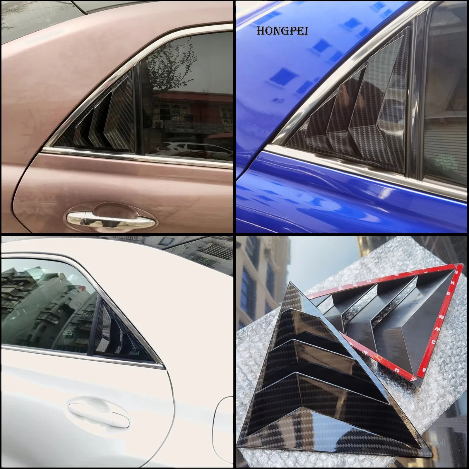 

For Toyota Mark X X120 X130 Senda 2005-2016 Rear Window Scoop Louver Vent Cover Trim Decorate Car Styling Auto Accessories