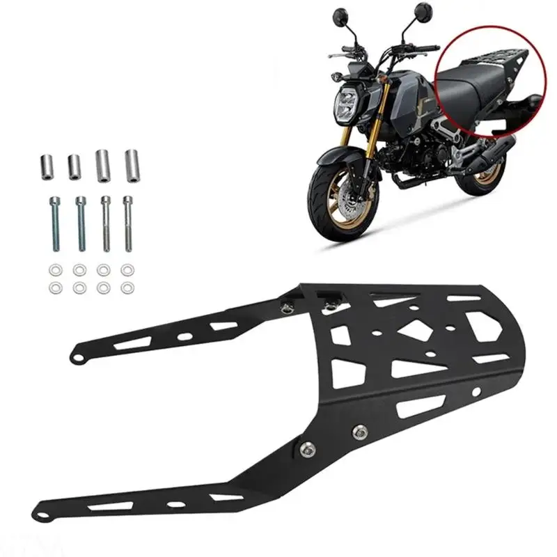 G7NA Leichter Motorrad-Gepäckträger aus Aluminium, Gepäckträger hinten, passend für 125 MSX125, ergonomisches Design, geeignet – Detail 7