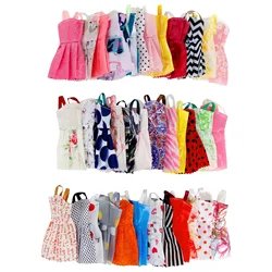 10Sets Doll Dress Outfit Dress Fashion Coat Hats Sweater Pant Clothing For Doll Clothes Doll Accessories Girl's Toy Gifts