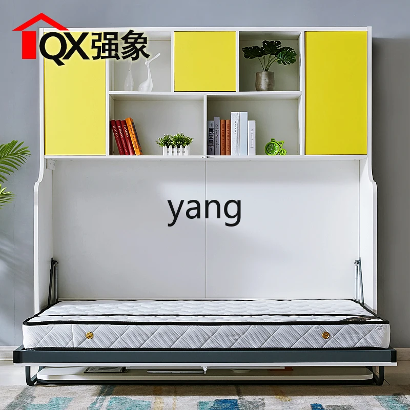 

LHH Rollover Invisible Desk Multifunctional Wall Bed Wall Cabinet Save Space