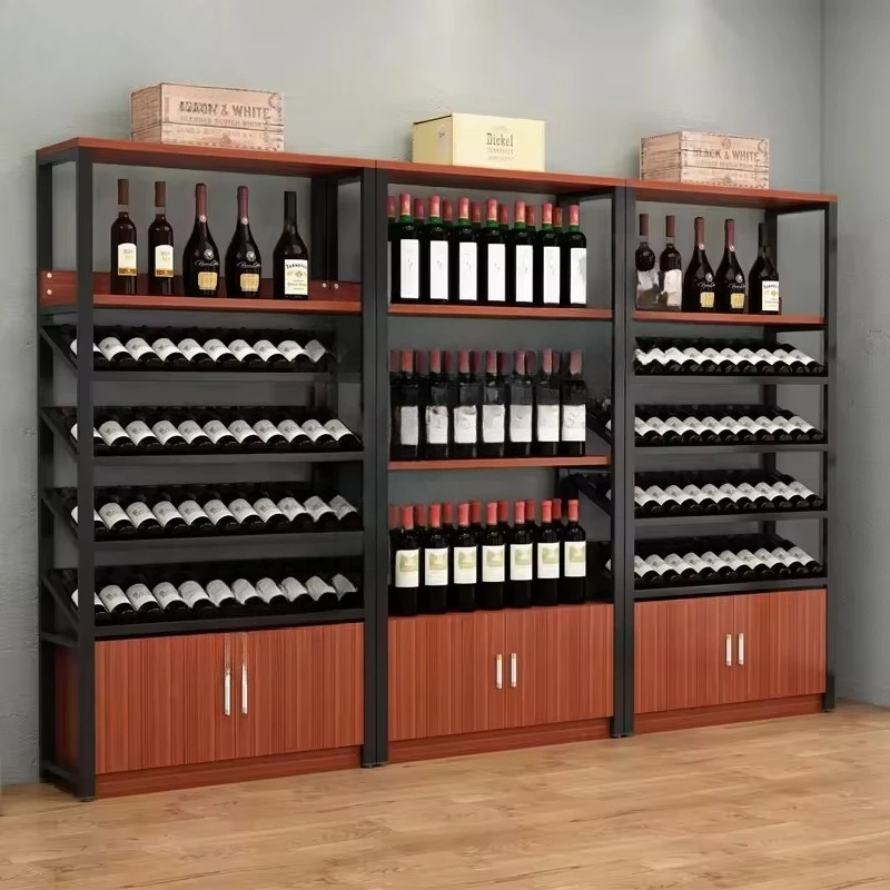 &c Modern Luxury Customizable Wine Sideboard Cabinet Living Room Wine Rack Display Shelf
