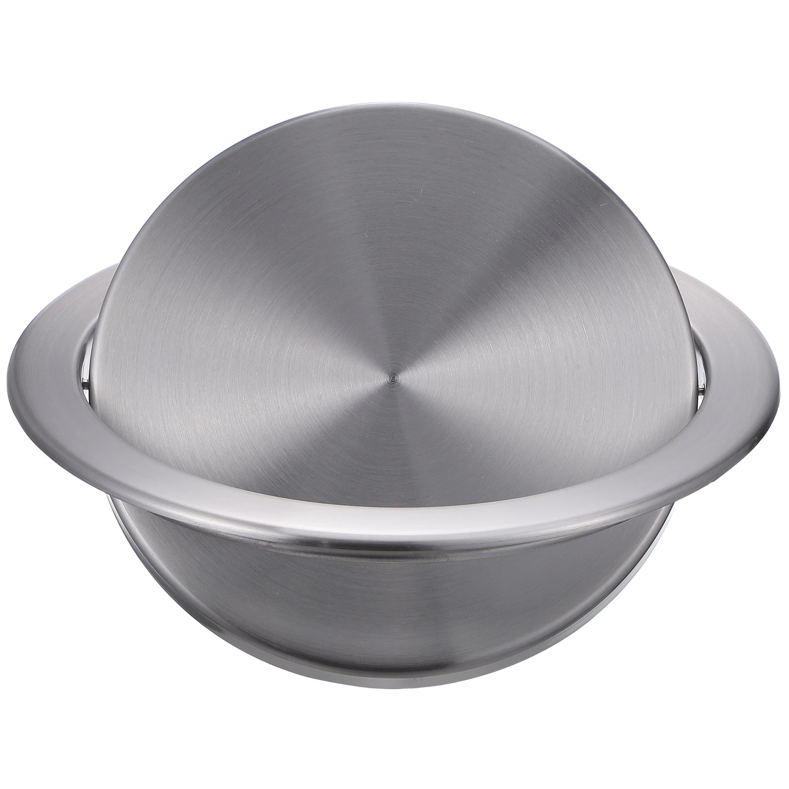 

Stainless Steel Recessed Trash Bin Cover Built-in Flap Lid for Kitchen Countertop Garbage Hole Recessed Counter Top Cover
