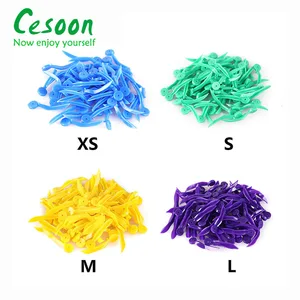 Zahnspaltkeile mit zahnärztem Einweg -Zahnspalt mit kreisförmigen Loch, medizinischem Kunststoff, Mundpflegezubehör, Werkzeug für Labor Zahnheilkunde, 4 Größen, 200 PCs 10 Hauptverkäufe Cunha Dentistry - №10