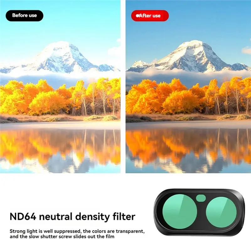 -[A51I Digital]Magnetic ND8 Filter For Luna Dual Lens Camera Strong Light Reduction Long Exposure Lens Filter
