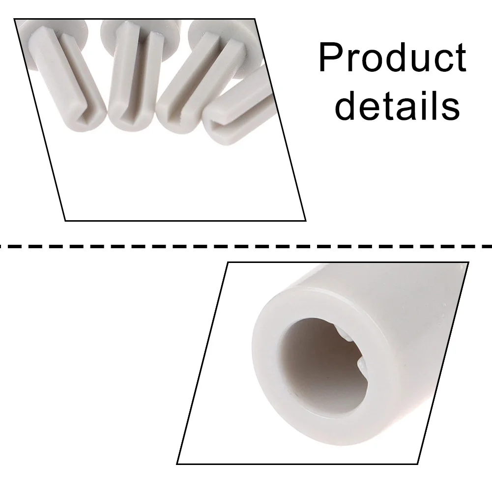Extended Shaft for Mixer Potentiometer 4pcs Gray Plastic D-Shaft 6mm Hole Size 25mm x 10mm for Precision Control