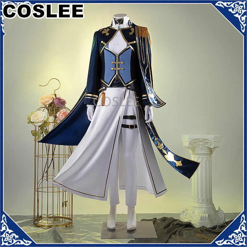 COSLEE Vtuber Ibrahim FANTASIA Cosplay Costume 4th Anniversary Handsome Uniform Role Play Halloween Party Outfit Men Customized