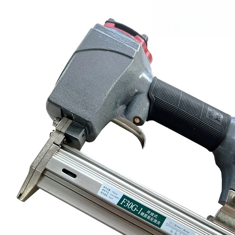 Pneumatic F30 straight nail gun T50 ceiling woodworking steel nail gun decoration code nail ST64 steel row gun