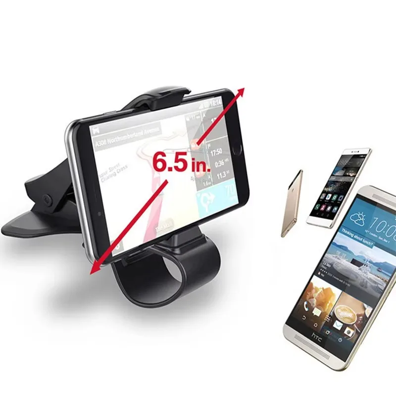 Car Phone Holder 6.5inch GPS Navigation Dashboard Phone Holder in Car for Universal Mobile Phone Clip Mount Stand Bracket
