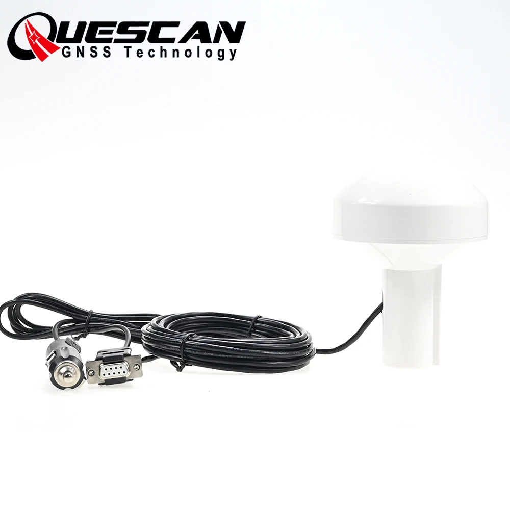 QUESCAN RS-232 NMEA 0183 GPS GLONASS Receiver with Cigarette Lighter Plug 12V 24V Serial GPS Receiver for Uniden GPS NMEA0183