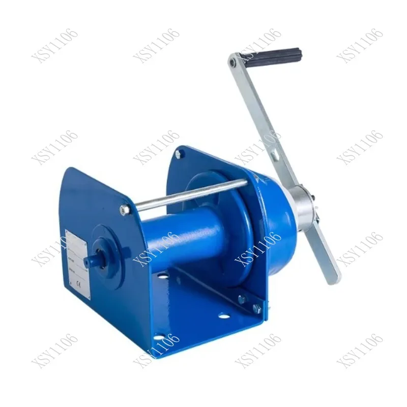 Heavy Duty 1T Two-Way Self-Locking Hand Winch Manual Brake Wire Rope Tractor Lifting Pulling Winch