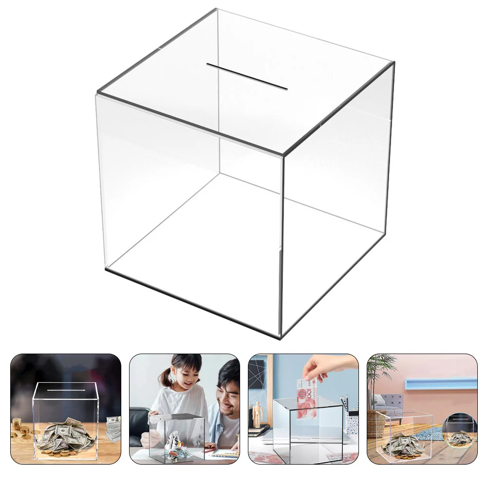 Transparent Piggy Bank Toys Computer Accessories Home Supplies Raffle