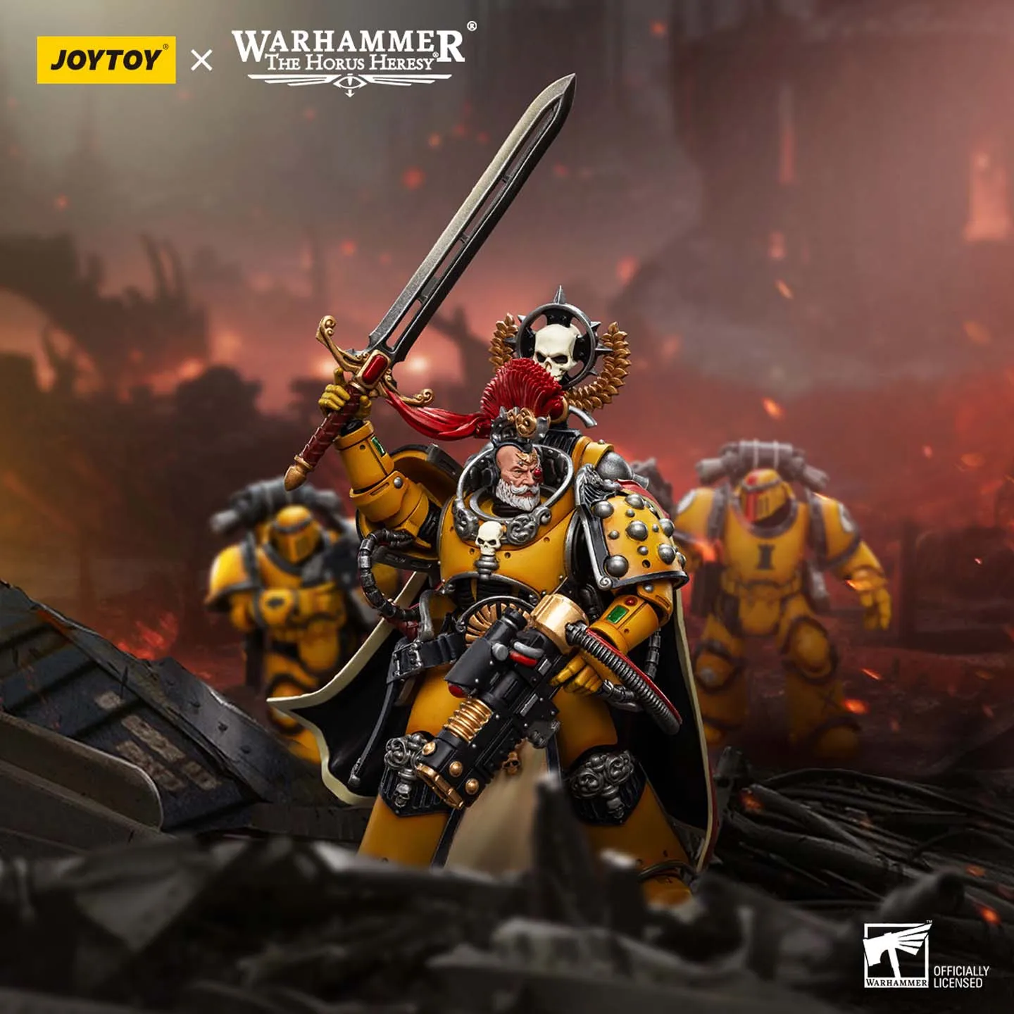 

JOYTOY Dark Source Warhammer Horus Rebellion Empire Fist JT9138 Consul, оснащенный силовым мечом Legion Executive, модель игрушки 1:18