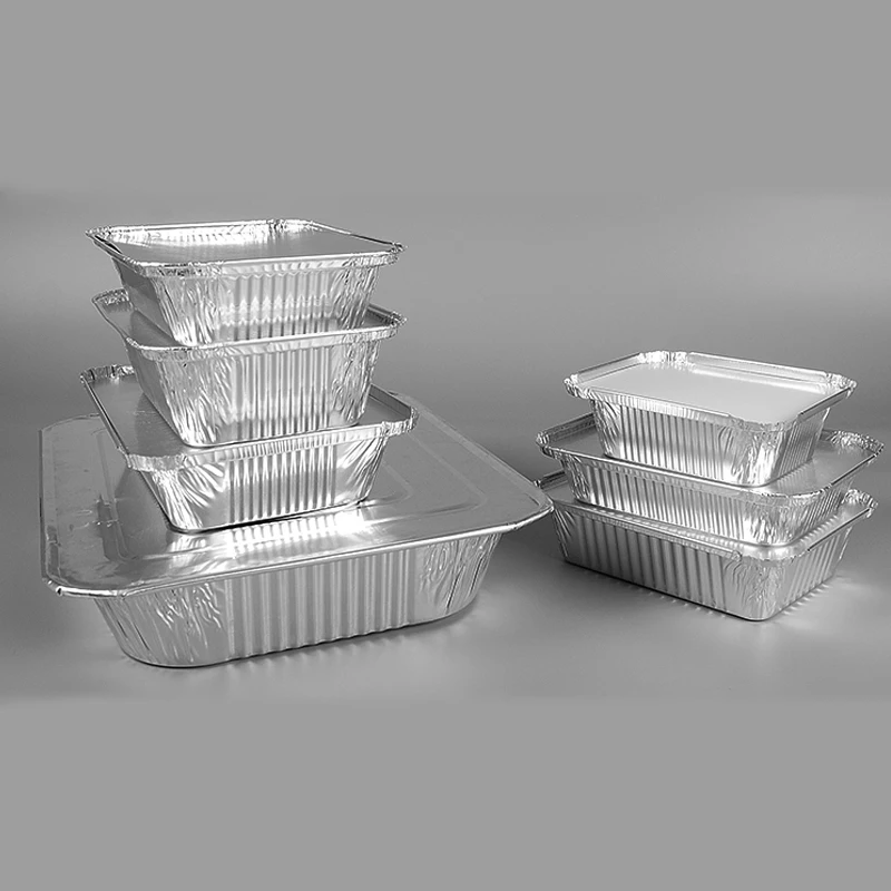 

Wholesale Aluminum Tray Food Takeaway Container Disposable Pizza Aluminium Foil Pan For Bbq 5000PCS