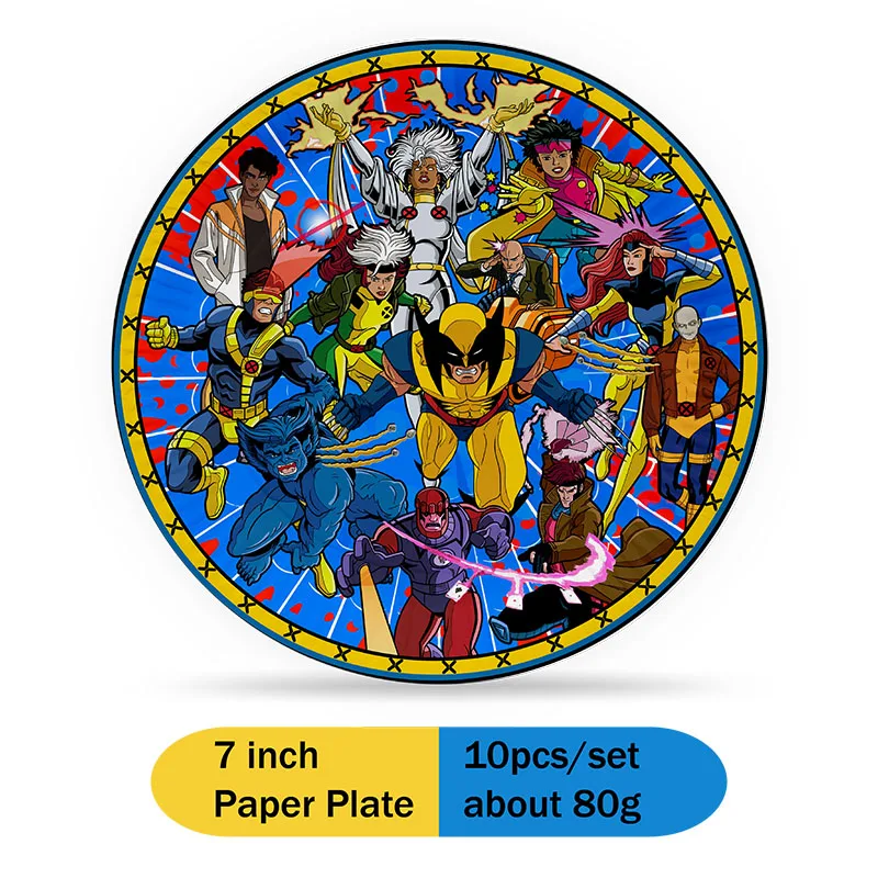 The Marvelous X-Men Birthday Party Birthday Party Decorations Kids Disposable Tableware Plates Cups Napkins Balloons Baby Shower