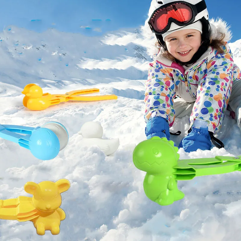 

Snowball clip duck playing with snow tools snowball dinosaur clip children's snowball for snowball fights and snow toys