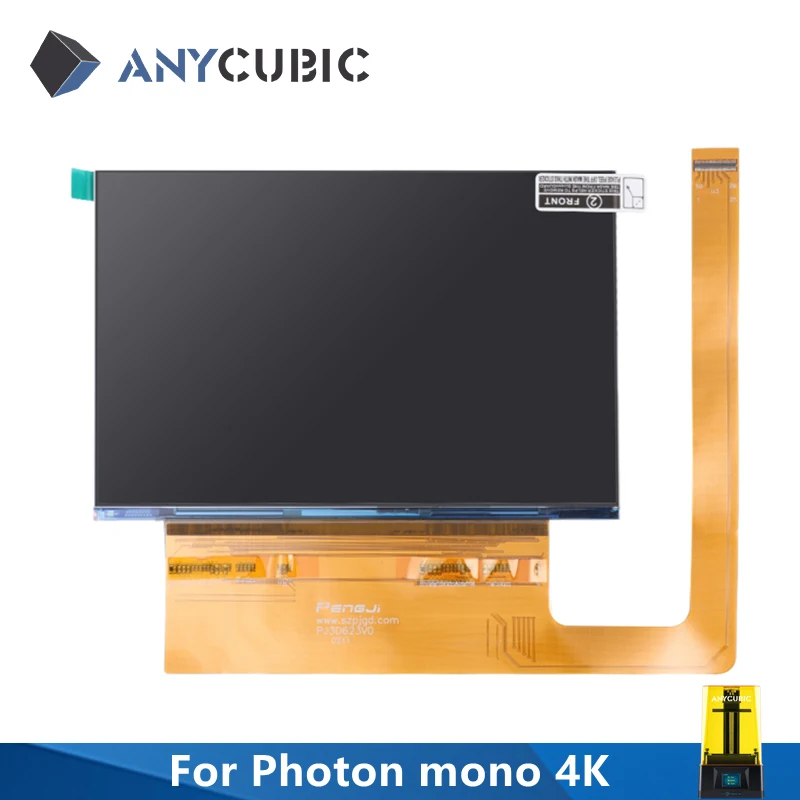 ANYCUBIC Original Photon Mono 4K LCD Exposure Screen 6.23 inch Monochrome Screen For Resin 3D Printer impresora 3d