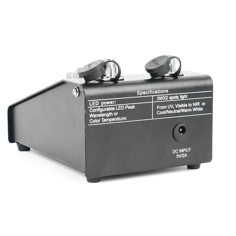 White LED industrial camera light source, double branch tube, microscope double goose neck tube light source LED lighting