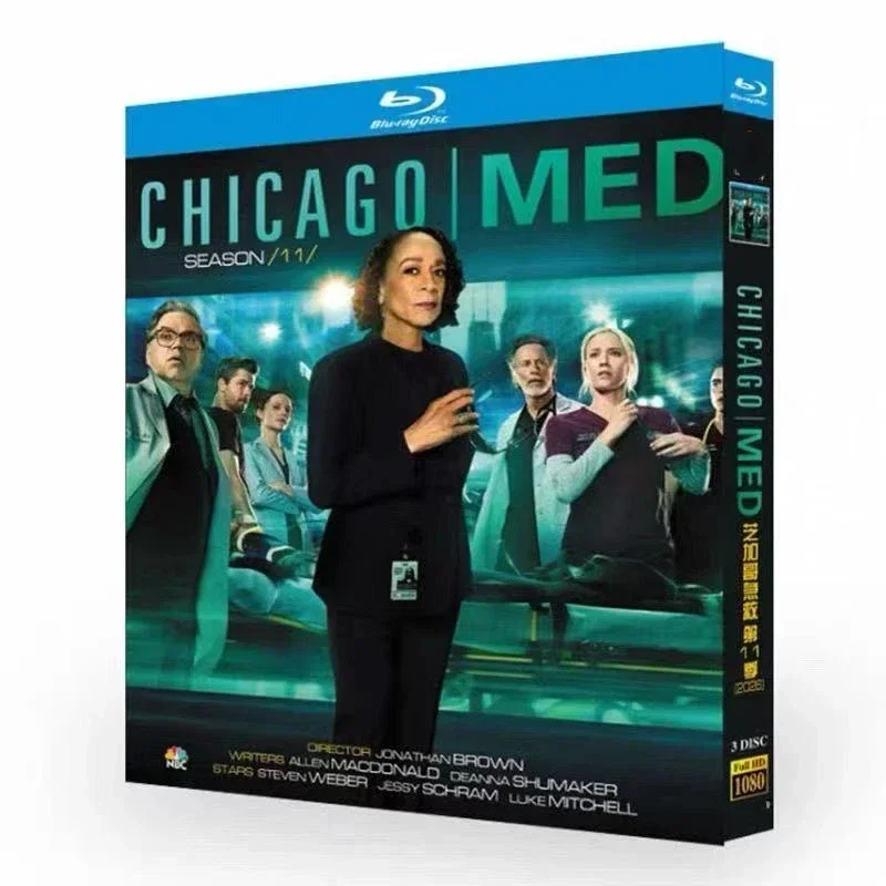 Chicago Med Season 11 Seasons Blu-ray Disc DVD 3-Disc Box Set