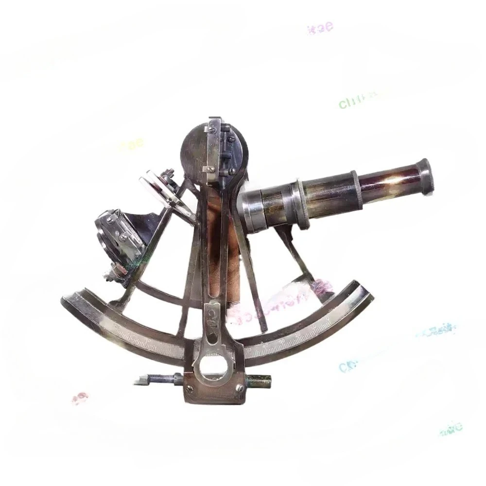 Vintage Solid Brass Sextant Nautical Marine Navigation Instrument Collectible Decoration Gift
