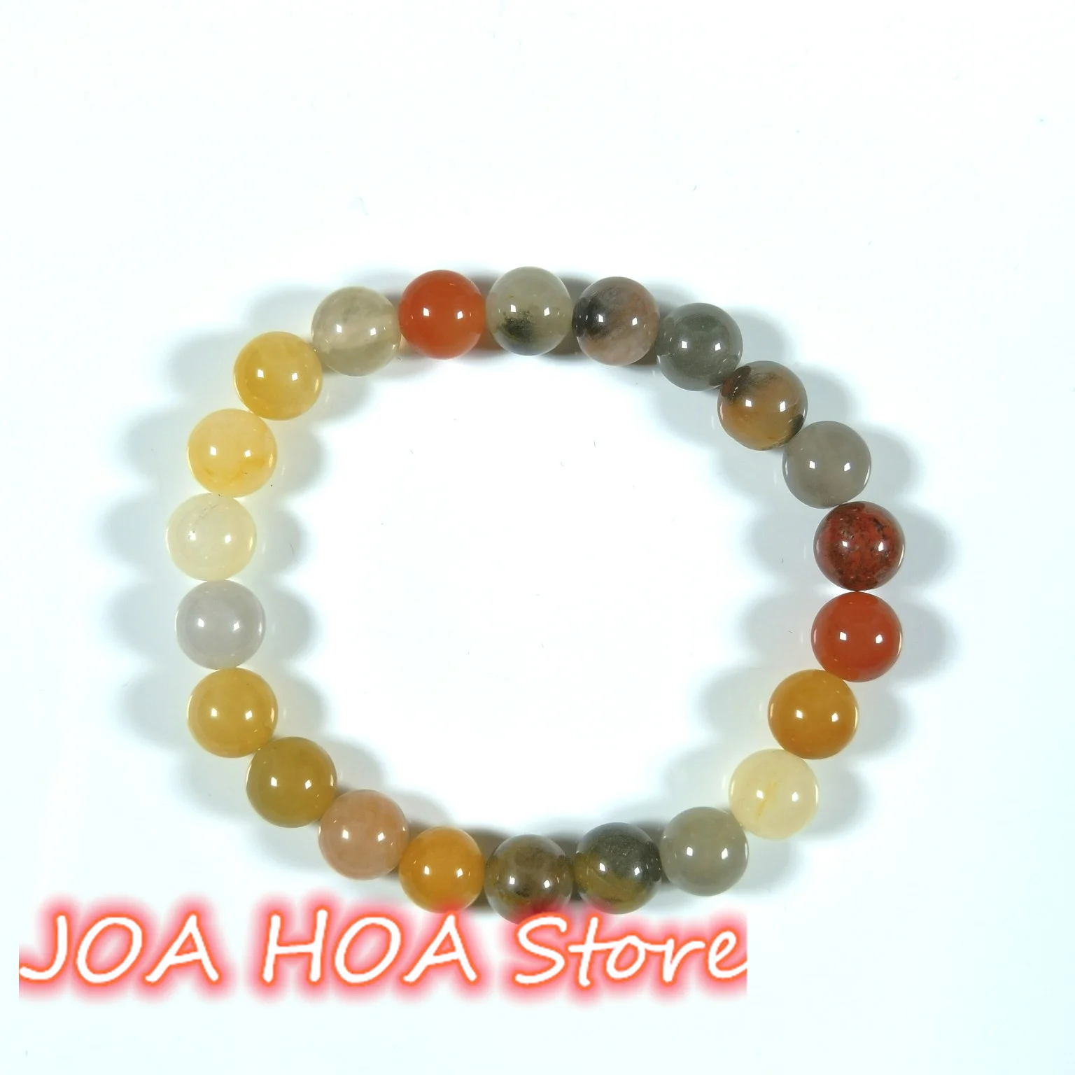 Explosive Style Golden Silk Jade Color Handring String Bracelet Selected Round Beads Bangle Fine Jewelry