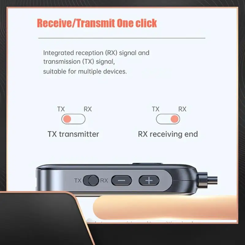 

Aptx-LL/HD/AD Bluetooth 5,2 приемник-передатчик стерео аудио адаптер 3,5 мм для автомобильного ТВ колонки наушники прочный