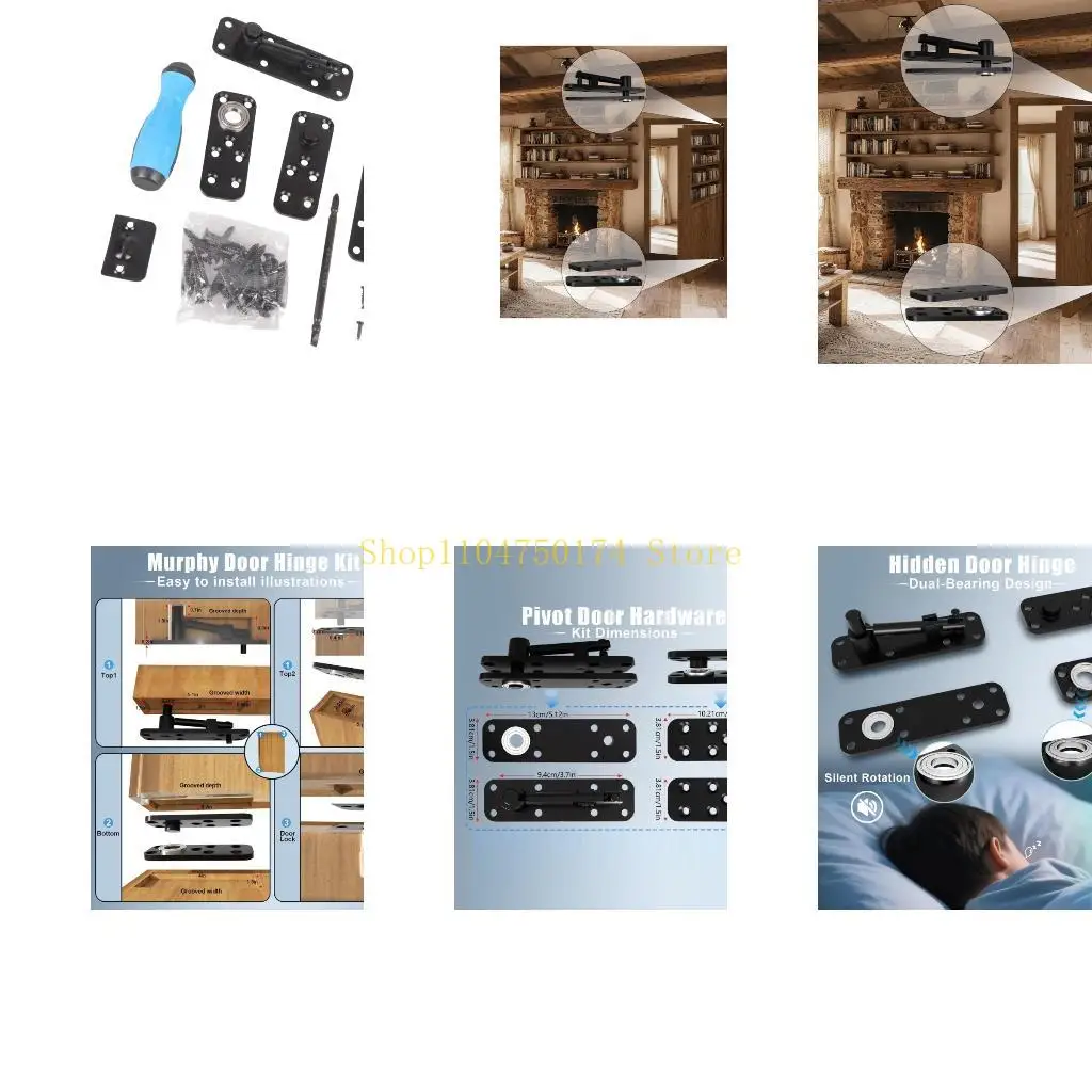Quiet Rotation Concealed Hinge System Not Corrosion Metal For French Door Top Sale