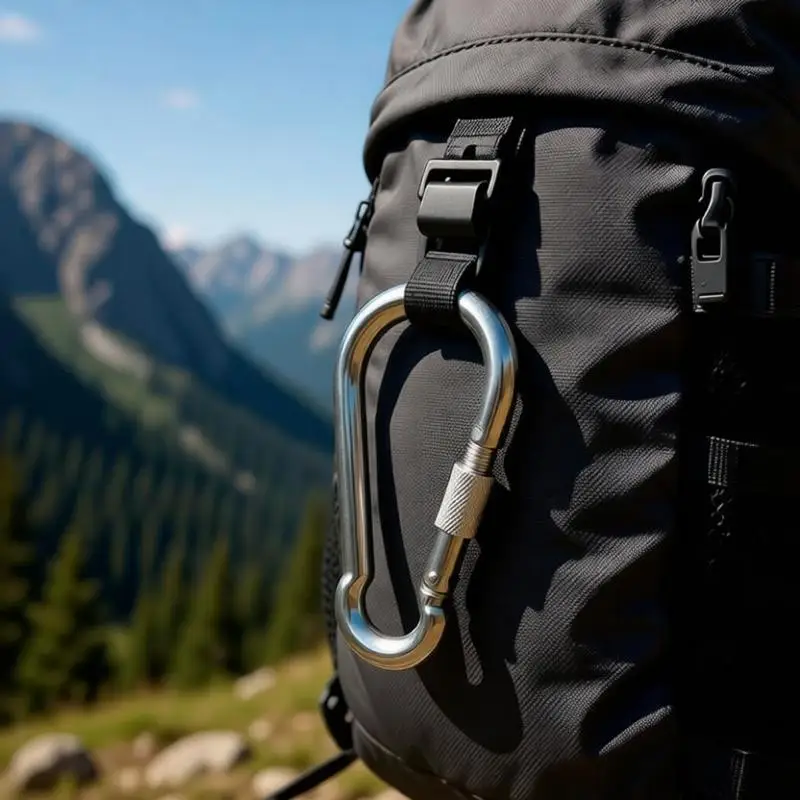Hot Sale Carabiner Heavy Duty Hook Stainless Steel Spring Snap for Outdoor Camping Hiking Traveling Backpacking M4/5/6/7/8/10