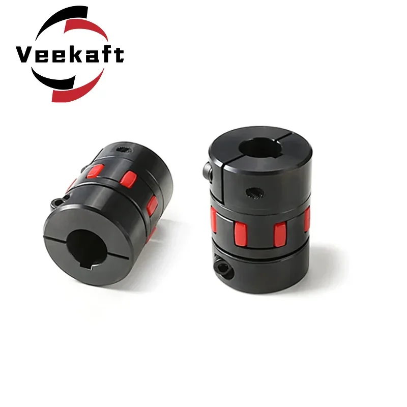 Veekaft 1PC XL2 D54L78 12/14/15/16/20/22/25/28mm GR24 CNC Motor Ballscrew Jaw Spider Plum Steel Shaft Coupler Flexible Couplin