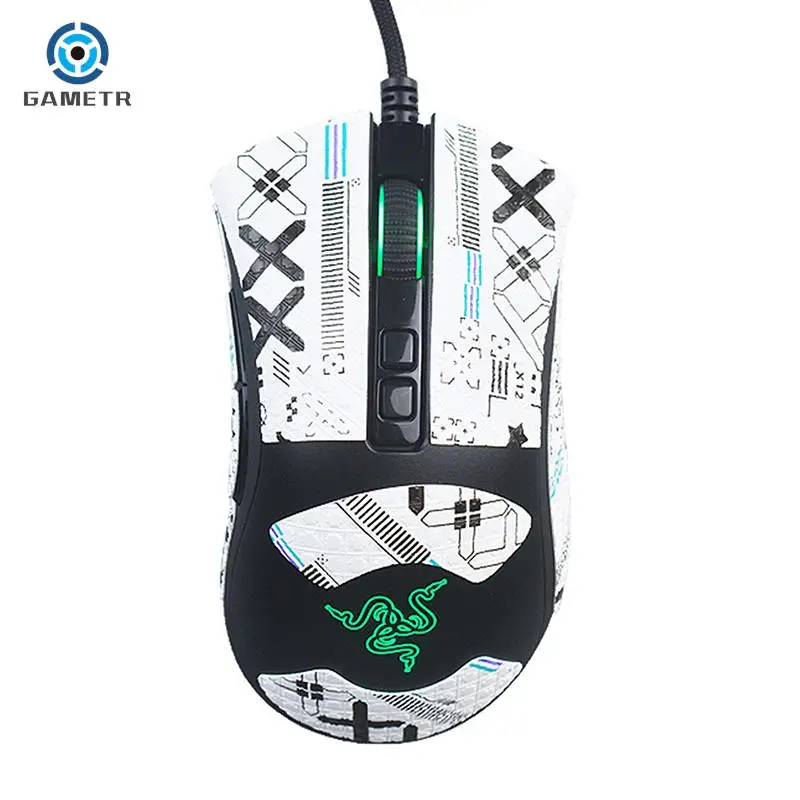 Mouse Grip Tape Skate Handmade Sticker Non Slip Lizard Skin Suck Sweat For DEATHADDER V2 PRO Gaming Wireless Mouse Accessories