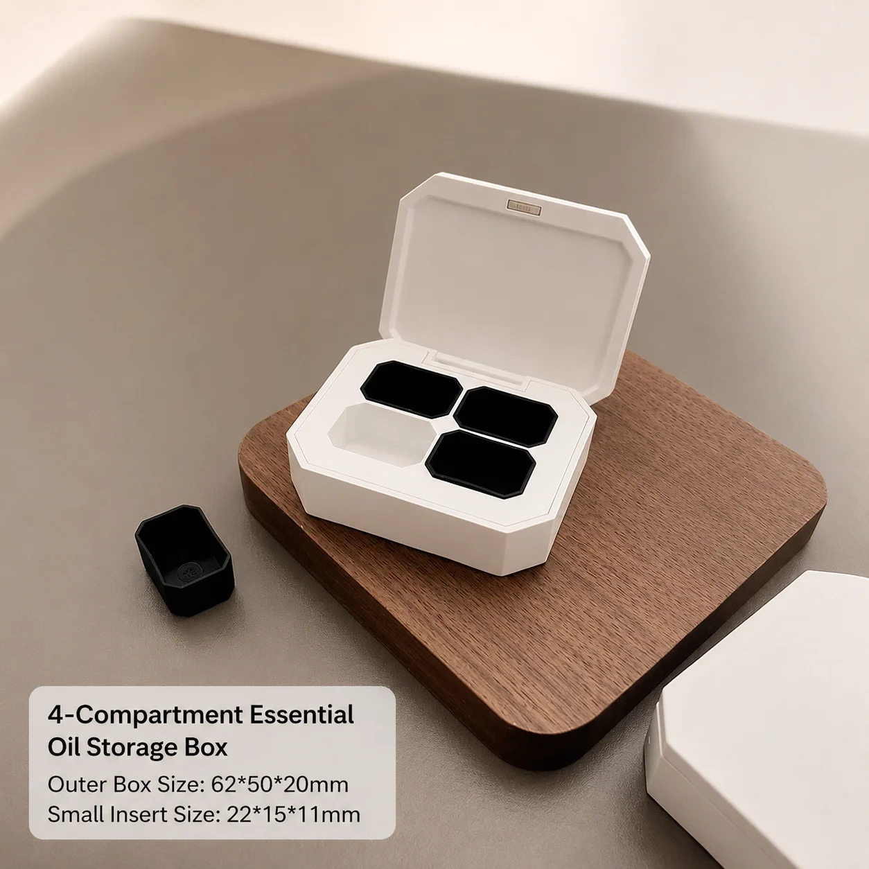 1set Portable Nail Art Palette Nail Gel Storage Box 4/6/9 Grids Empty Nail Polish Container Case For DIY Manicure - view 6
