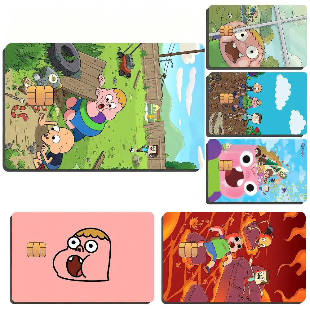 Cartoon C-Clarence Film Skin Card Sticker For Bank Bus Metro Credit Debit Card Waterproof
