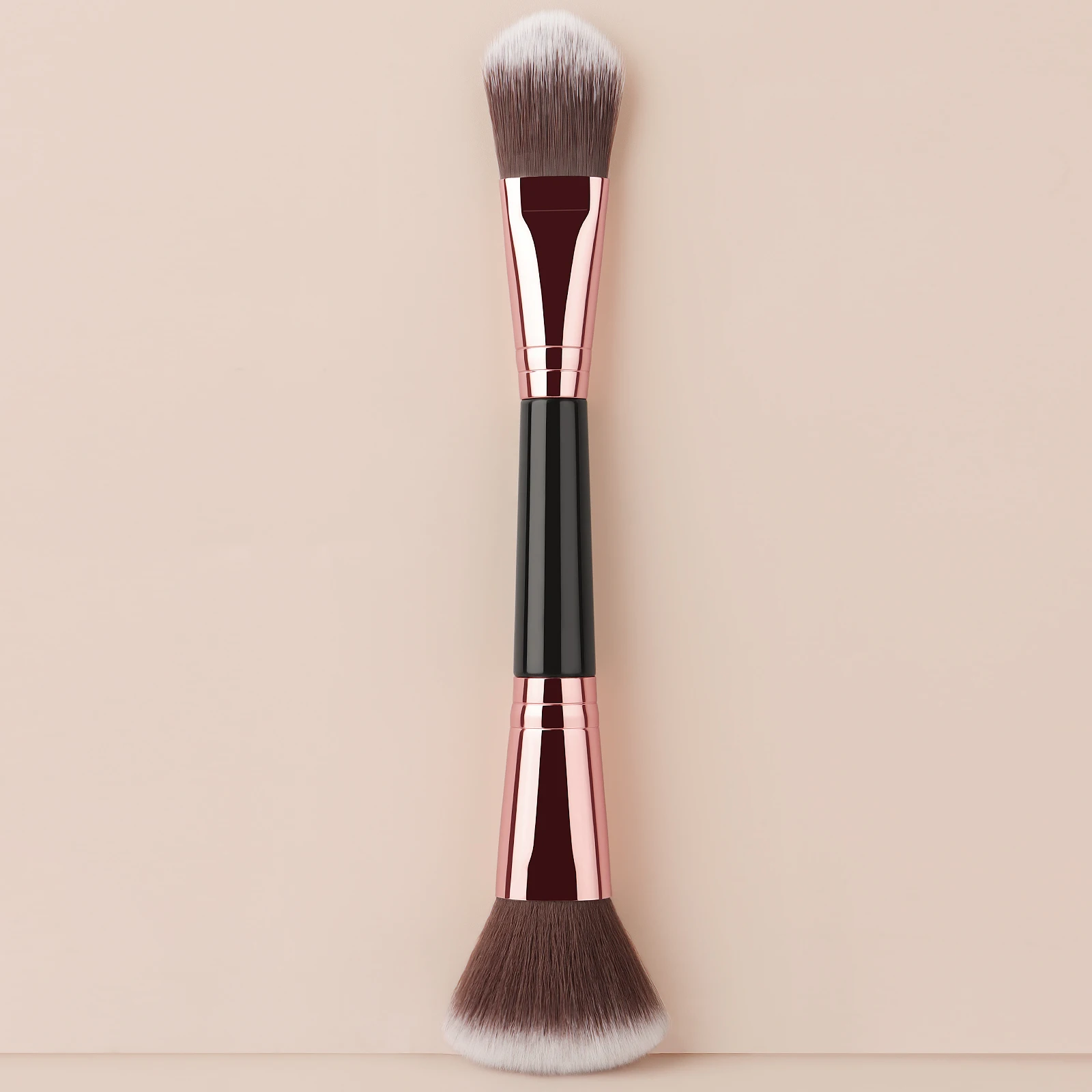 1pc Double Head Foundation Make-Up Concealer Brush Set Portable Soft Powder Blusher Brush Full Set Of Foundation Brush