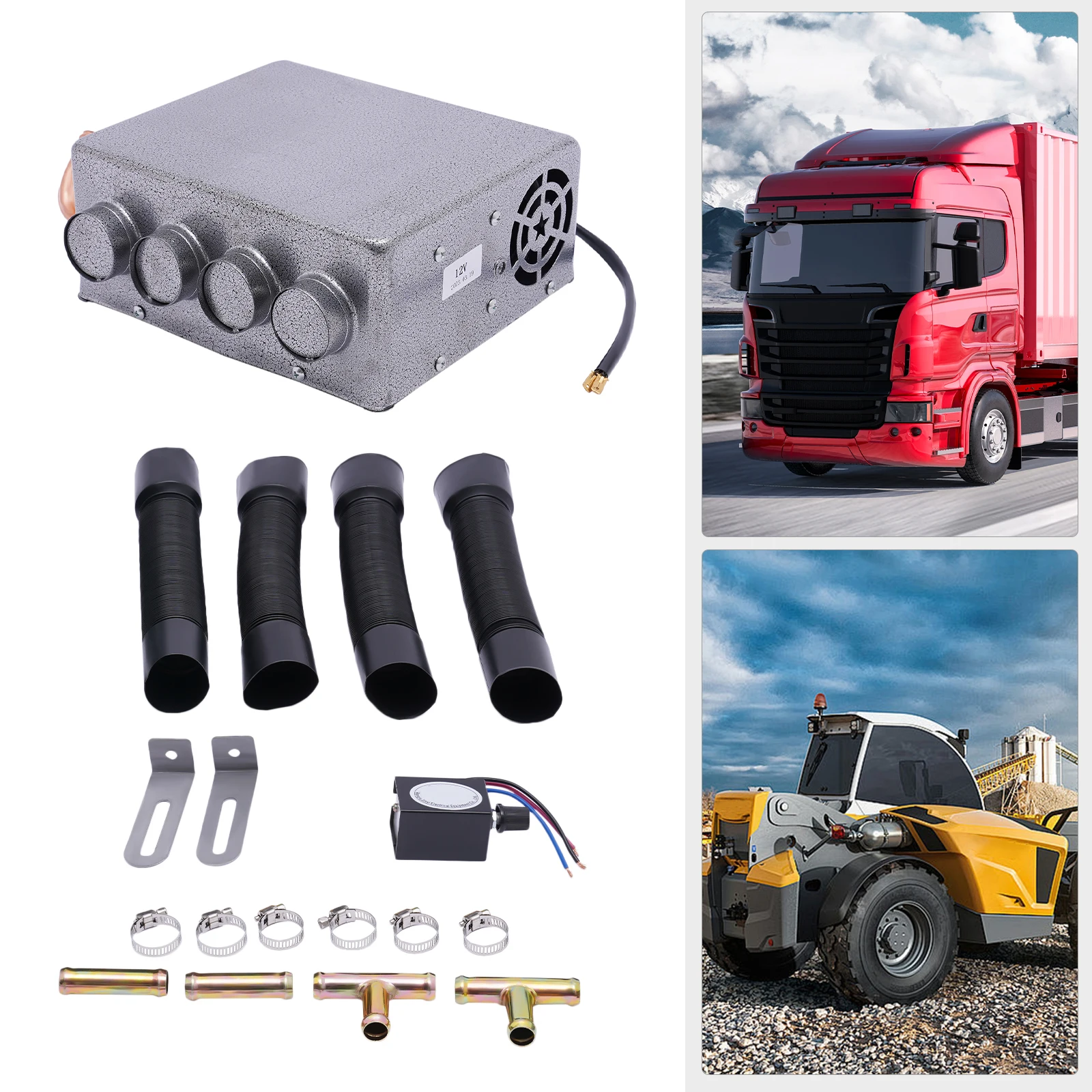 12V Universal Auto Car Heater - Fast Heating, Energy Saving for Trucks, RVs & More Beat Winter Cold in Your Truck