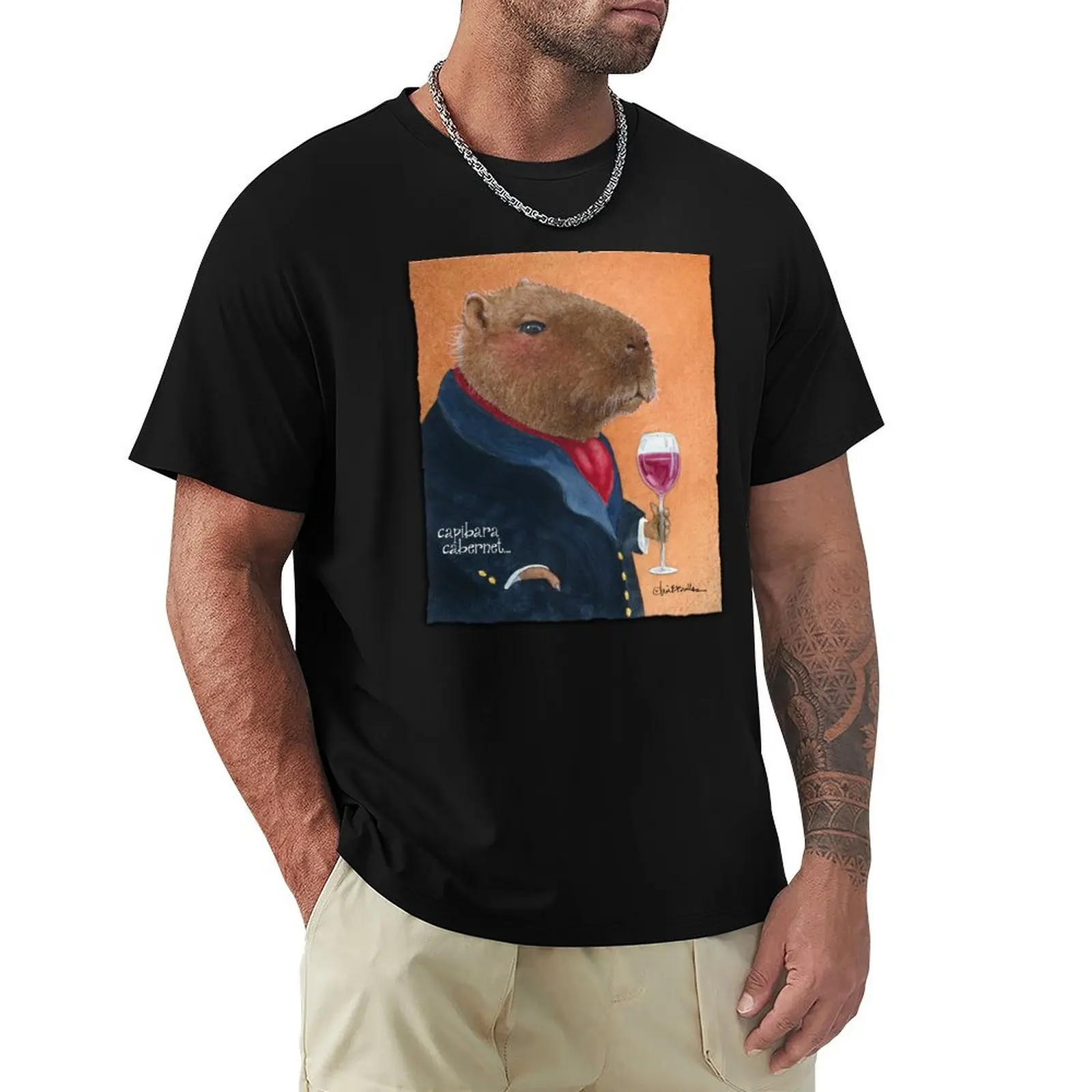capybara cabernet... Camiseta de trabajo de construcción