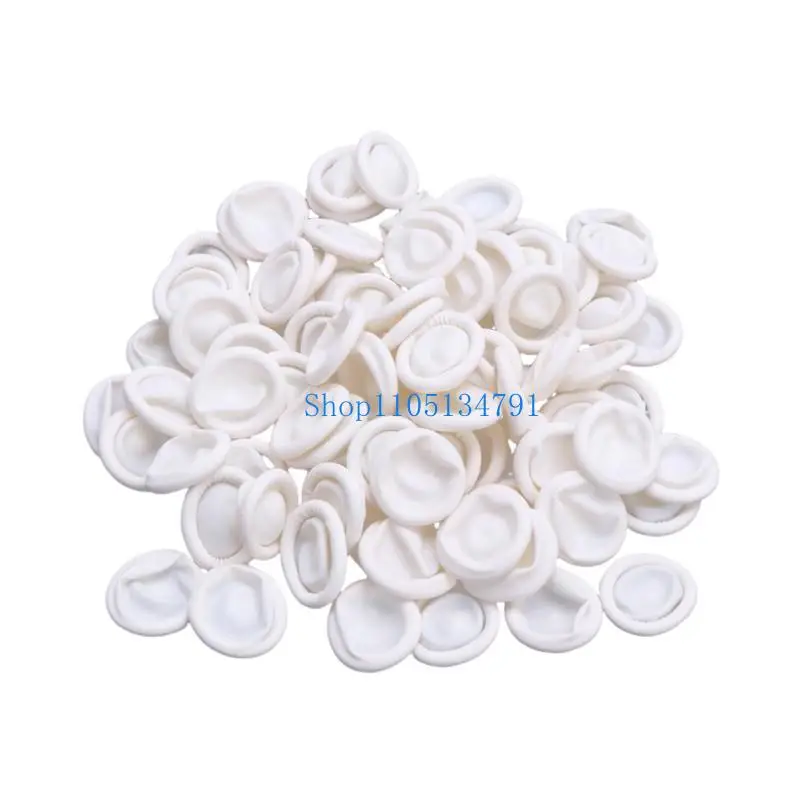 98km 50pieces Disposable Latex Finger Cots With AntiSlip Design Elastic Finger Covers Perfect For Jewelers And Manicurists