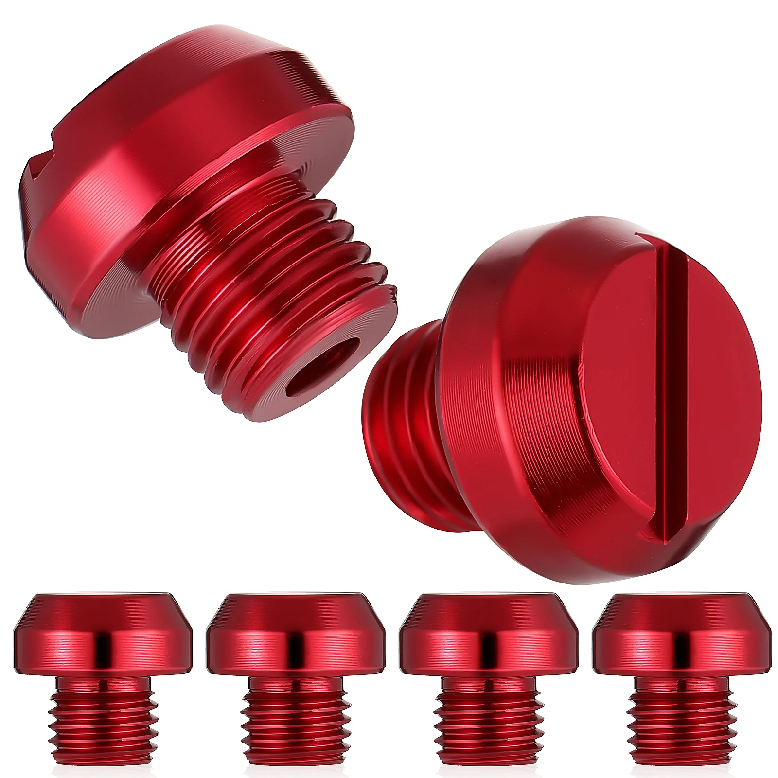 

6 Pcs Motorcycle Mirror Screws CNC Aluminum Alloy Colorful Anti Rust Hole Plugs For Bikes