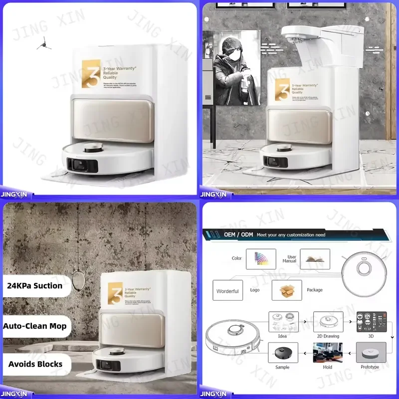 custom for P60 PRO Robot Vacuum Cleaner Self Cleaning Mop 24KPa Suction Obstacle Avoidance AI Home Pet Hair Floor Cleaning