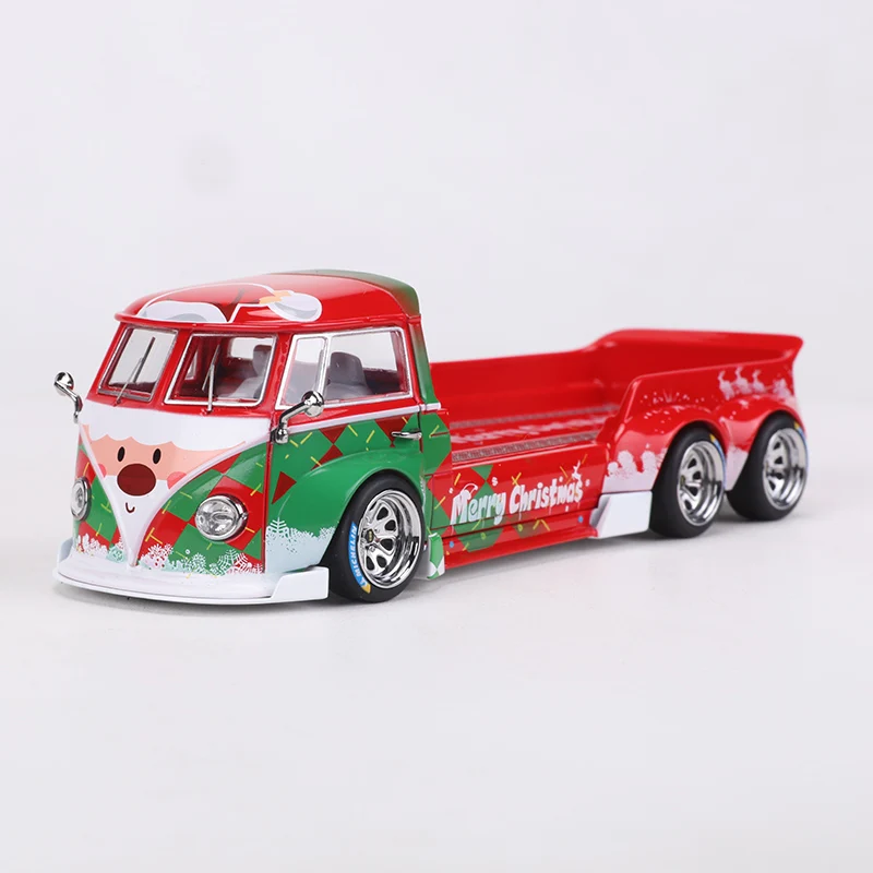 Liberty 1:64 rwb t1 pick-up simulação de pintura de natal fundição sob pressão liga modelo de carro artesanato decoração coleção brinquedo ferramentas presente