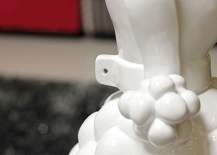 Pudel-Hunde-Skulptur, Tier-Hundestatuen, nordische Raumdekoration, kreative Kunstwerke, Ornamente, Heimhandwerk, Bodendekoration, individuell – Detail 11