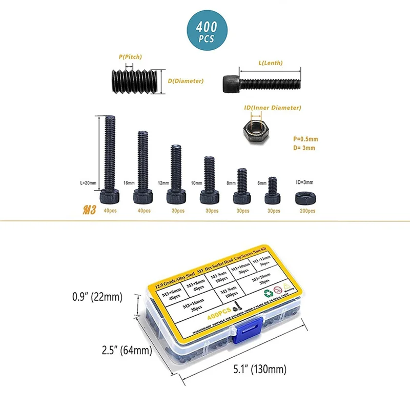 AEE2-zeskantschroeven met cilindrische combinatieschroefmoerset